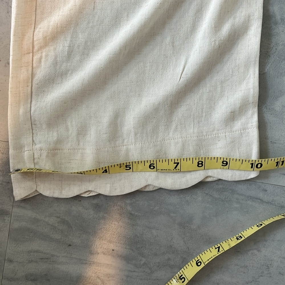 Monteau  Pants Linen paper bag  high waisted  wide leg  match belt  Size M NWOT - Picture 6 of 10